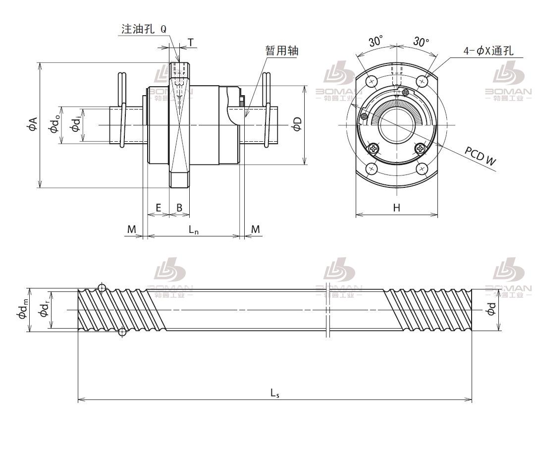 NSK RNFCL4040A6S+RS4040797-RNFCL轧制丝杠