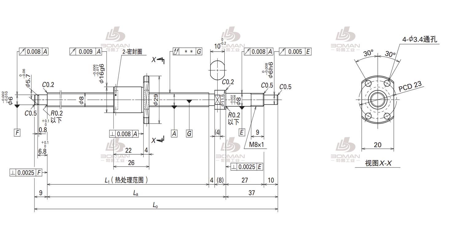 W0801MA-11PY-C3Z2-SA标准滚珠丝杠