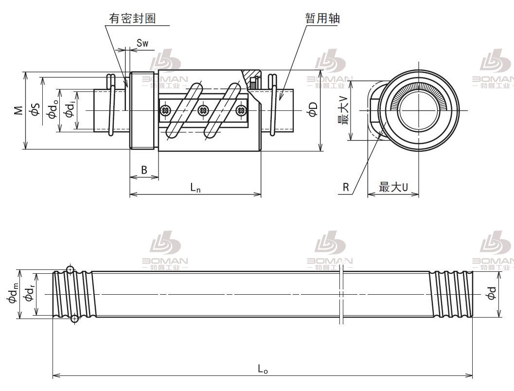 RNCT1808A3.5S-RNCT滚珠丝杠