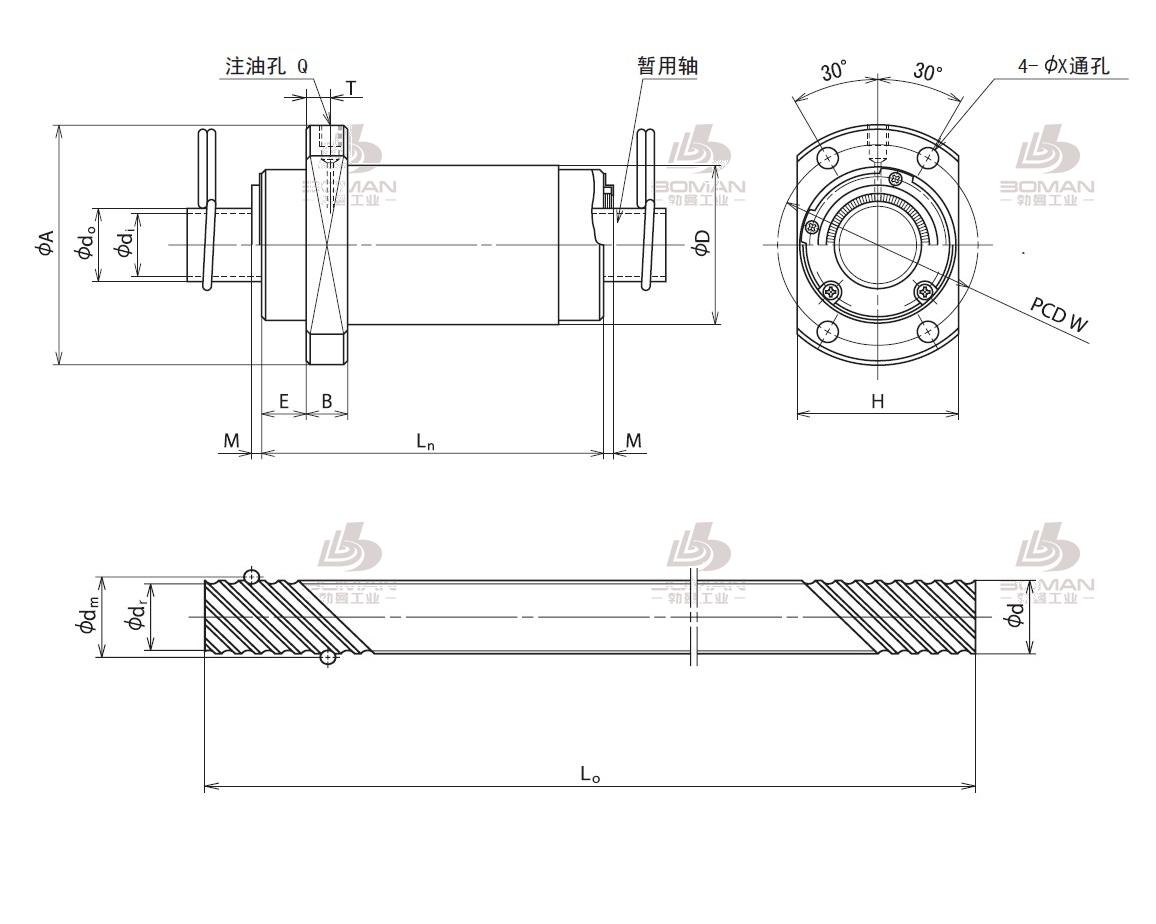 RNFCL2550A3S-RNFCL滚珠丝杠现货