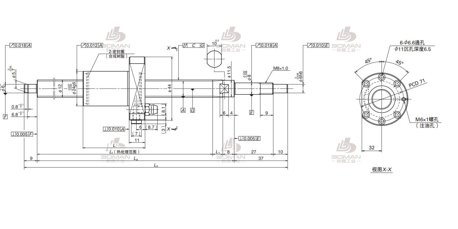 W3203SA-2Z-C5Z5-MA标准滚珠丝杠