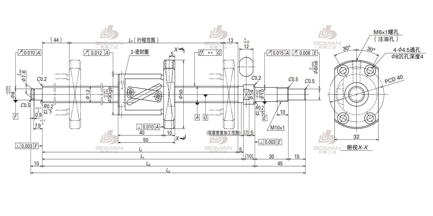 W1205KA-3P-C5Z10-KA标准库存品丝杠