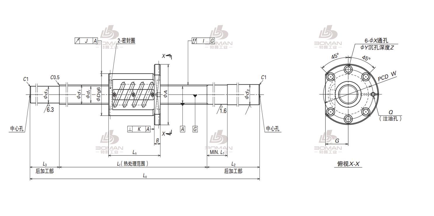 W4018SS-2Z-C5Z10-NSK标准滚珠丝杠