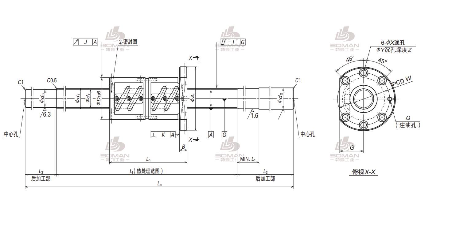 W4007SS-3D-C5Z10-NSK标准滚珠丝杠