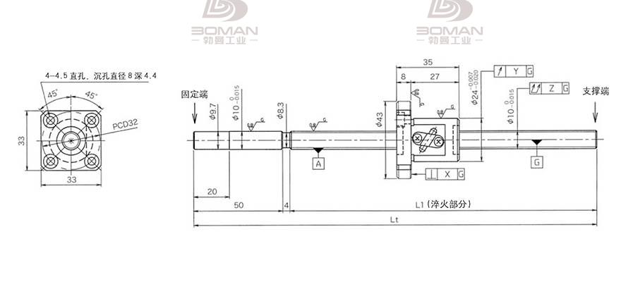 KURODA GG102FDS-AAFR-0320A kuroda日本黑田精工丝杆