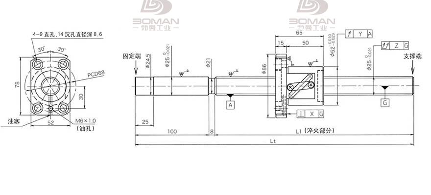 KURODA GG2510DS-BALR-1520A 黑田精工丝杠总代理