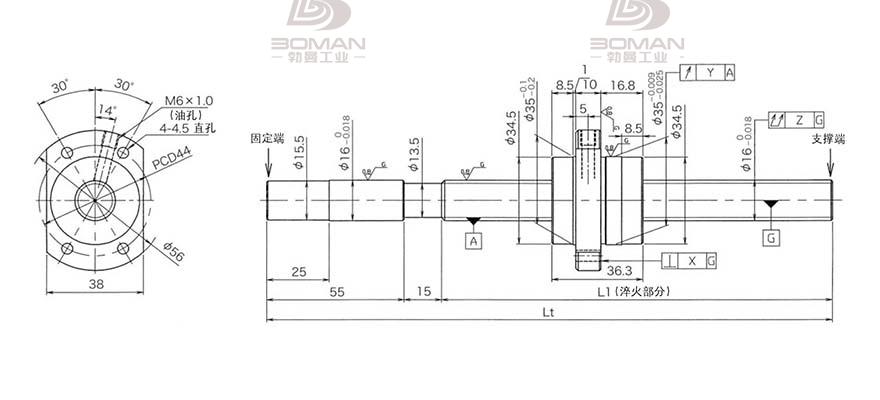 KURODA HG1632QS-HEZR-1500A 日本黑田精工丝杆样本