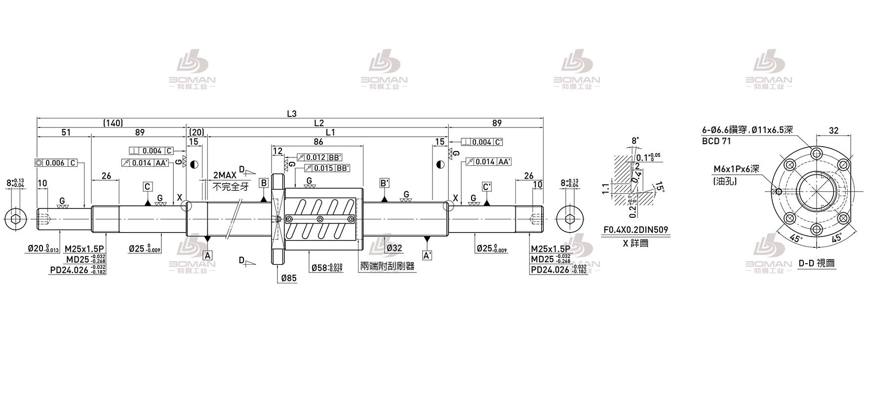 HIWIN上银 R32-5B2-OFSW-980-1229-0.018 上银丝杆与银泰丝杆哪家好