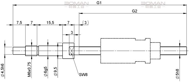 STEINMEYER施坦梅尔 1510/0,5.5.95.135 施坦梅尔滚珠丝杆结构图