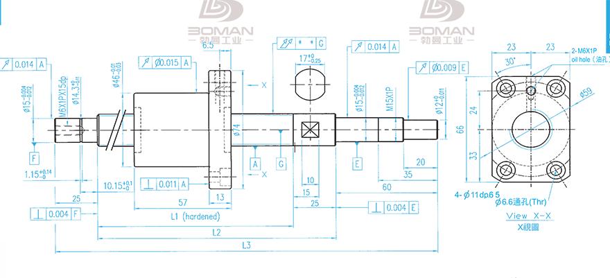 TBI XSVR02010B1DGC5-799-P1 tbi滚珠丝杆规格