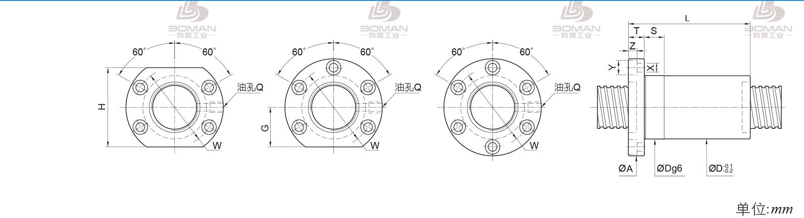 PMI FOIC4012 pmi滚珠丝杠间隙调整图