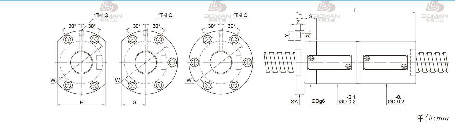 PMI FDWE5020-5 精密pmi丝杆价格