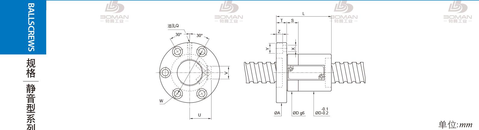 PMI FSVS3216-3.5 pmi丝杆的标记