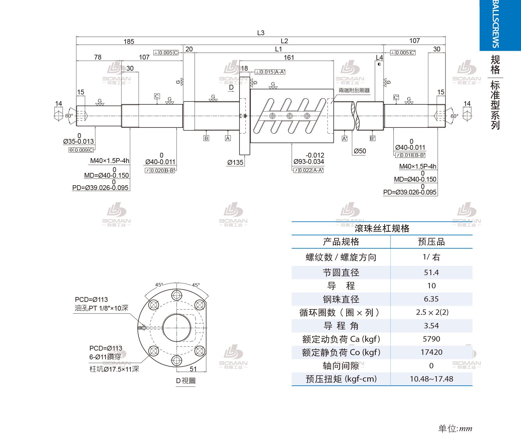 PMI 1R50-10B2-1FOWC-1980-2292-0.018 pmi丝杆哪个好