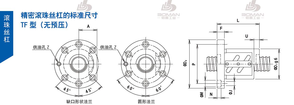 TSUBAKI 40TFJ8 tsubaki滚珠丝杠