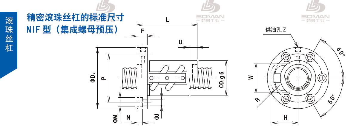 TSUBAKI 25NIFO6 丝杆 tsubaki