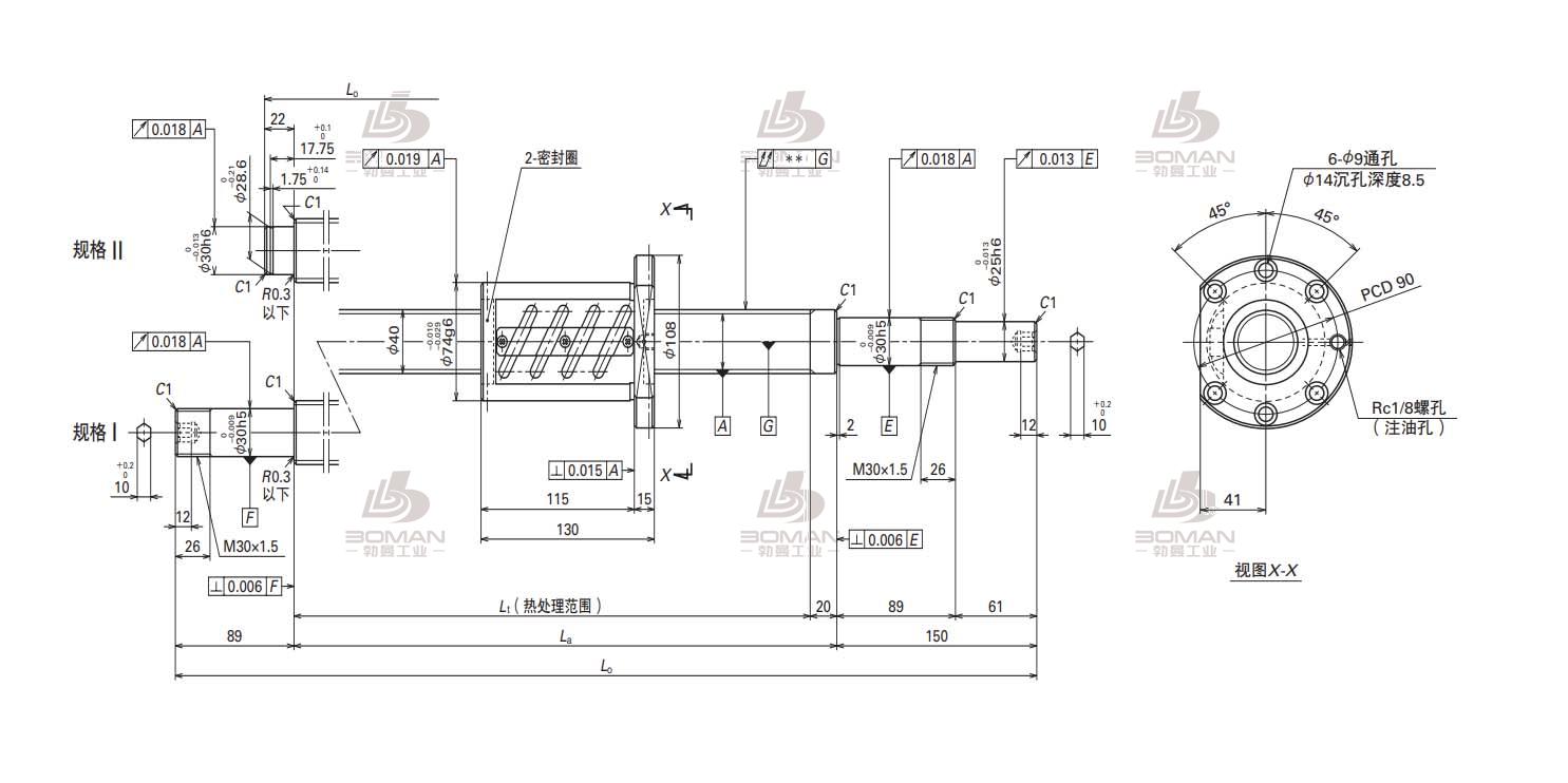 NSK W4005SA-2Z-C5Z8-SA标准滚珠丝杠